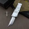 High Quality High End Small MT UT AUTO Tactical Knife D2 Stone Wash Hellblade CNC 6061-T6 Handle EDC Gift Knives With Nylon Bag