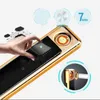 Lighters Cigarette Accessories USB Pulse Metal Windproof Lighter Intelligent Oower-Off Fast Charging Men's Gift