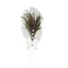 Festive Supplies Other & Party Natural Peacock Ostrich Feather Cake Topper Wedding Dessert Flags Cupcake Decorations Shooting Props House Or