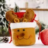 Weihnachtsdekorationen, Geschenkbeutel mit Kordelzug, Verpackung, Weihnachtsmann, Elch, Schneemann, Verpackung, Geldbörsen, Zuhause, Party, Weihnachtsgeschenk, Dekoration