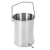 New 2L Health Stainless Steel Enema Bucket Suitable for Colon Cleansing Reusable Constipation Cleaning Detoxification Cleansing Enem