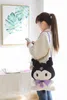 Kuromi melodia mochila de pelúcia cinnamoroll melodia gato mochila de pelúcia brinquedos animais de pelúcia boneca presente de aniversário para crianças