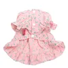 Hundekleid Prinzessin Katze Kleid Rock Floating Leaf Design Haustier Welpen Frühling/Sommer Kleidung