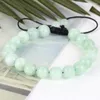 Brin 6/8mm naturel birman Jades Bracelet réglable tressé corde bracelets pour hommes femmes bijoux cadeau énergie de guérison