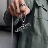 Collane con ciondolo Catena in acciaio inossidabile punk Collana con pugnale demone per uomo Regalo di gioielli maschili con teschio vintage a forma di coltello Bijoux Morr22