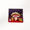 Warheads Edible Mylar Packaging Påsar Chewy Cubes Wowheads 3 Sidseglet Dragkedja Luktbevis i Stock LUGMS