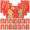 Decorazioni da giardino Busta rossa da 60 pezzi per borsa per anno Festival R Calendario Lettera Festa Portasoldi fortunati Carta cinese
