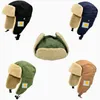 4 Colorsc Trappper Hats Ear Protection Caps Winter Warm Leisure Windproof Hat for Men/women