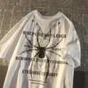 Herren-T-Shirts, Sommer-Halskette, cooles Spinnen-Buchstaben-T-Shirt für Männer und Frauen in Europa und Amerika, lockeres Kurzarm-Shirt für Liebhaber-Kleidung 230408