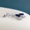 Серьги обруча joiashome Geometric Sapphire для женщин серебро 925 Jewelry Curnage Banquet Charms Женская вечеринка для ушных ушников подарок