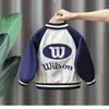 Coat Kids Boys Spring and Autumn Outerwear Children's Casual Baseball Uniform Western Baby Fashion Boys Jacket Fashion 231108