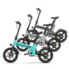 Mini Mini Electric Bike para adultos 36V 350W Bicicleta elétrica dobrável liga de alumínio à prova d'água App Ebike App Bateria Removível