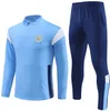 23 24 Survêtements de football City Survêtement de football Costume d'entraînement HOMMES Kit enfants 22 23 Haaland DE BRUYNE FODEN GREALISH Sportswear Survatment Chandal Set