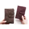 2022 Tri-fold Short Women Wallets With Coin Zipper Pocket Minimalist Frosted Soft Leather Ladies Purses Female Pink Small Wallet L230704