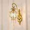 Appliques murales Kobuc français cristal lumière or appliques lampe pour chambre salon européen décoration de la maison intérieur LED luminaire