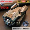 Drones Drone Z908 Pro Max évitement d'obstacles moteur sans balais 4K double objectif ESC professionnel WIFI FPV 4 axes pliant RC quadrirotor jouet Q231108