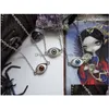 Pendentif Colliers Vintage Bronze Turc Evil Devil Eyes Collier Punk Bff Déclaration Steampunk Choker Pour Femmes Sorcière Gothique Dhnlr