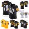 8 Kenny Pickett Maillot 90 T.J. Watt maillots de football américain George Pickens Franco Najee Harris Terry Bradshaw Troy Polamalu Minkah Fitzpatrick Pat Freiermuth