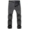 Pantaloni Softshell Pantaloni invernali caldi e spessi Pantaloni in pile da uomo Capispalla antivento impermeabile Tattico termico 267q