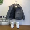 Mantel 2–9 Jahre dicker Wollmantel für Kinder, Plover Case Boy, einreihig, hübsches Baby, Kind, Jungen tragen Herbst-Winterjacke 231108