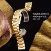 Lämplig för Jijia -klockor med band, manlig och kvinnlig månsken Master dating flip kalender, rostfritt stålfjärilspänne