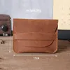 Titulares de cartão fino masculino masculino couro genuíno titular carteira mini bolsa de dinheiro pequeno ferrolho moeda bolsa banco caso id