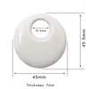 Pendant Necklaces 2pcs 45.5x45x7mm SEASHA Round Blank Porcelain Ceramic Pure White China A Drilled Hole For Jewelry Making Material