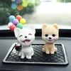 زخارف تهز رأس الكلب لعبة الأثاث مقالات لوحة القيادة دمية Dashboard Dillding Decoration Teddy Husky Corgi المفروشات الداخلية هدية AA230407