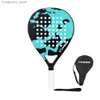 Tennis Rackets 2021 New Professional Carbon Fiber Padel Tennis Racket Soft Face Padd Tennis Racquet with Bag Cover Q231109