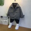 Mantel 2–9 Jahre dicker Wollmantel für Kinder, Plover Case Boy, einreihig, hübsches Baby, Kind, Jungen tragen Herbst-Winterjacke 231108