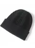 Beanie/Skull Caps 35% Cashmere Blend Thick Vintage Cable Beanies Women Solid Ribbed Hem Soft Sticke Cap Hat Wool Autumn Winter Warm Skull Caps 231108