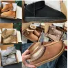 Designer Tasman Pantofole Australia Pantofola con plateau Ug Scarpe Tazz Australie Diapositive Soffice pelliccia di pecora Stivali in vera pelle Classico