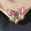 Броши Trsince серия насекомых красочные бабочки винтажные эмалированные цветочные броши воротник декор значок корсаж булавки для одежды для женщин подарок