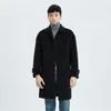 Misturas de lã masculina Jueqi casaco de caxemira estilo coreano masculino comprimento médio casaco de lã dupla face 100% lã pura casaco cor de camelo MR-3024 231108