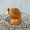 Figurine decorative Intaglio del legno fatto a mano Regalo artigianale Maiale zodiaco Decorazione della tavola Simpatico cartone animato Casa moderna creativa