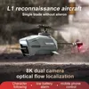 Drönare 4D-L1 Helicopter 8K High Definition Dual Camera Remote Control Quadcopter 2.4 GHz 4Ch Electronic GyroScope Airplane RC Gifts Toys Q231108