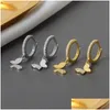 Bengelen kroonluchter sier gouden punk hiphop geometrische hangende hoepel oorbellen voor vrouwen feestjuwelen accessoires groothandel druppel dhv4l