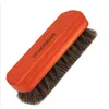 100% Horsehair Shoe Brush Polish Natural Leather Real Horse Hair Soft Polishing Tool Bootpolish Cleaning Brush For Suede Nubuck Boot tt0408
