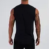 Herrtankstoppar Summer Compression Gym Tank Top Men Cotton Bodybuilding Fitness Sleeveless T Shirt Workout Clothing Mens Sportwear Muscle Vests 230408