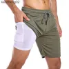 Pantaloncini da uomo 2020 Camo Pantaloncini da corsa Uomo 2 in 1 Pantaloncini sportivi Quick Dry GYM a due piani Fitness Pantaloncini da allenamento da jogging Pantaloncini sportivi da uomo W0408