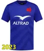 Neues 2023 2024 Frankreich Super Rugby Trikots Hemd Thailand Qualität 23 24 Französisches Rugby Maillot de Foot Französische BOLN Hemden Weste Shorts