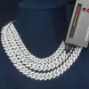 Personalização avançada Iced Out Pass Diamond Tester Vvs Moissanite Colar Hip Hop Cuban Link Chain