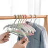 Hangers Racks 5-piece baby clothing hanger adjustable flexible plastic hanger display unmarked children's clothes hanger organizer 230408