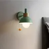 Wall Lamp Nordic Macaron LED Colorful Light For Children's Bedroom Bedside Reading Sconces Home Art Decor Lighting