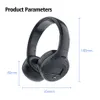 B19 Cuffie wireless con radio FM Microfono Auricolare Bluetooth Auricolare stereo per telefono computer, supporto TF Aux