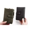 2022 potrójnie składane krótkie portfele damskie z kieszonką na zamek błyskawiczny na monety minimalistyczne matowe torebki damskie z miękkiej skóry kobiece różowe małe portfele L230704
