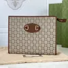 Woman Men File Holder Portceos Clutch Bags Lady Hobo Marmont G Little Bee Snake Graffiti Purse Plånbok Canvas Läder axel lyxig handväska designer crossbody väska