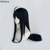 Party Supplies Game Azur Lane Taihou Cosplay Wig 110cm Dark Blue Long Ponytail Hair