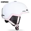 Lunettes de ski COPOZZ casque de Ski femme homme casque de Snowboard Anti-impact demi-couvert pour adultes et enfants sécurité Ski Skateboard casque de Ski 231107