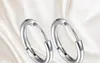 Boucles d'oreilles créoles rondes géométriques pour hommes et femmes, bijoux en acier inoxydable